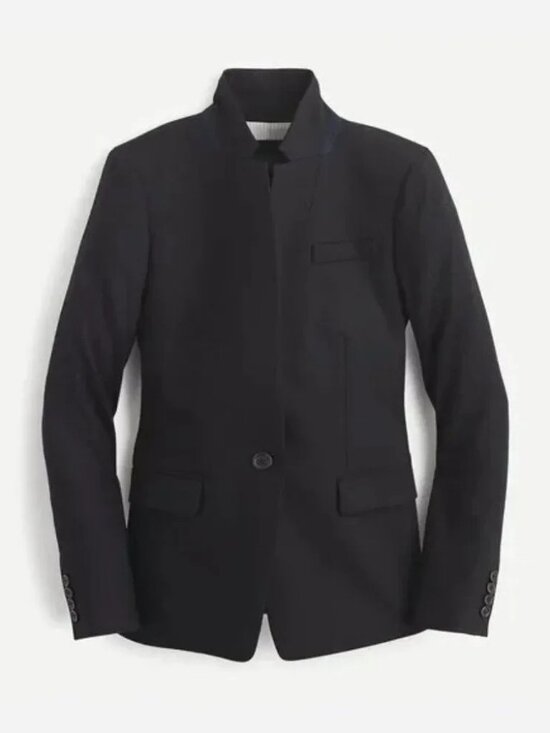 J. Crew Jackets & Blazers - J.Crew Regent Blazer In Wool Flannel Black Size 4